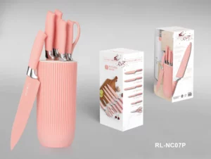 Royalty Line® 7 delers Knivsett med Blokk - Rosa
